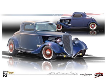 2009 SEMA 1934 Ford hot rod with EcoBoost V6 ford 400hp ecoboost hot rod