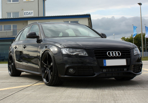 Black Wheels on Audi A4 Avant Black Arrow By Avus Performance   Motorward