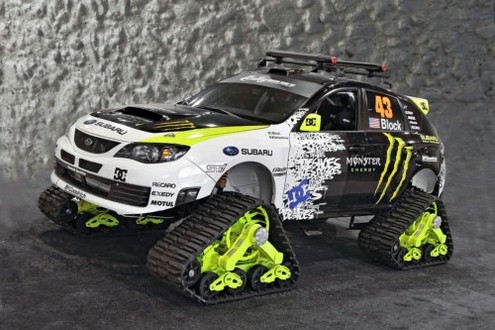 It is based on the WRX STI rally car, powered by a 2.5-liter four-cylinder 