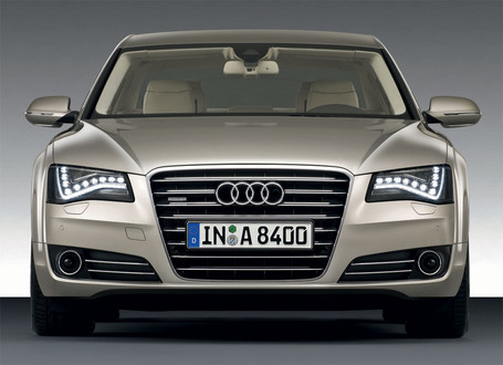 As mentioned, the new A8 gets full LED headlights.