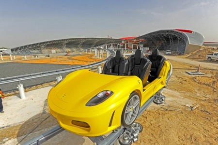 Abu Dhabi Ferrari Theme Parks F430 Roller Coaster! F430 Roller Coaster