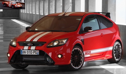 Five Special Ford Focus Rs Le Mans Classic models include Red with white