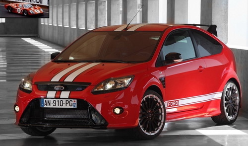 Five Special Ford Focus Rs Le Mans Classic models include Red with white 