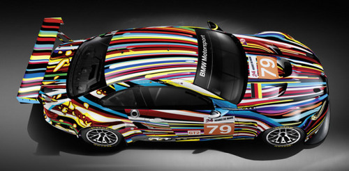 bmw m3 art car 1 at BMW M3 GT2 Art Car By Jeff Koons