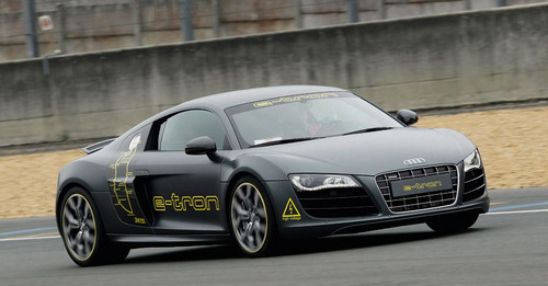 Audi R8 e tron At 2010 Silvretta E Auto Rally Audi R8 eTron