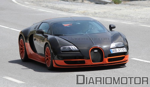 Bugatti Veyron SuperSport Scooped On the Road In Spain bugatti veyron super