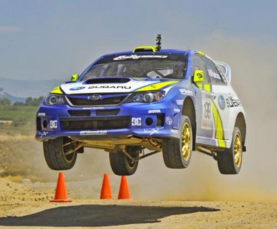 Subaru Sti Rally Jump. Subaru Rally Team USA is