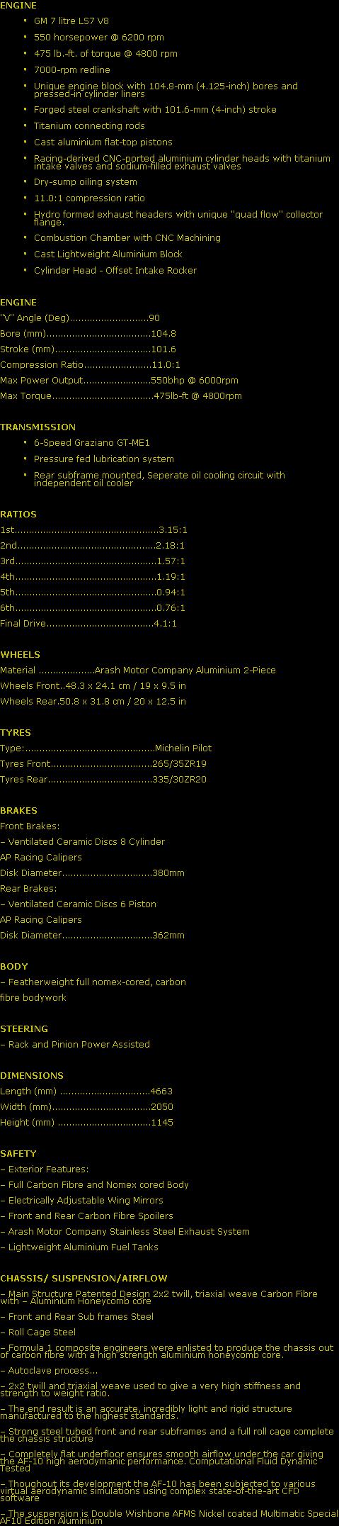 arash-af10-specs Arash AF10 Supercar Specs arash af10 specs