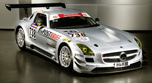 The absolutely fabulous Mercedes SLS AMG GT3 racing car made its debut at