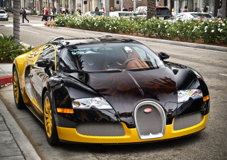 Bugattiveyron on Bijan Bugatti 2 At Bijans Black And Yellow Bugatti Veyron