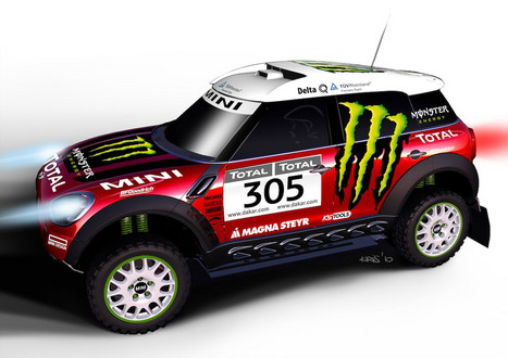 x raid mini all4 at X RAID MINI ALL4 Racing For 2011 Dakar Rally