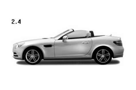 mercedes slk patents 3 at 2012 Mercedes SLK Revealed In Leaked Patents