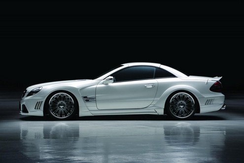 Wald Mercedes SL R230 3 at Wald Mercedes SL R230 Black Bison