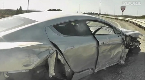 rapide crash at Onboard Camera Records Aston Martin Rapide Crash