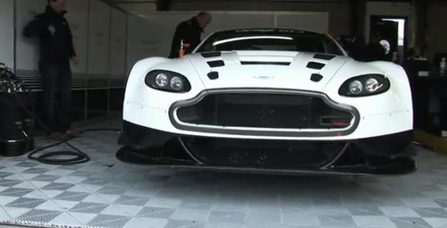 Video Aston Martin Vantage GT3 Hits The Track gt3 aston