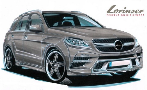 lorinser m class at Lorinser Previews Kit For New Mercedes ML