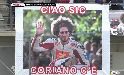 marco tribute at Video: Marco Simoncelli Tribute Lap 