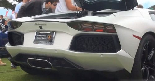 aventador sports exhaust at Lamborghini Aventador With Aftermarket Exhausts