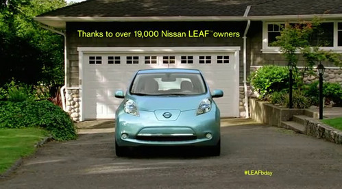 leaf birthday at Singing Sockets Celebrate Nissan LEAFs Birthday