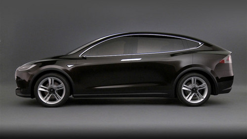Tesla Model X 2 at 2014 Tesla Model X Unveiled