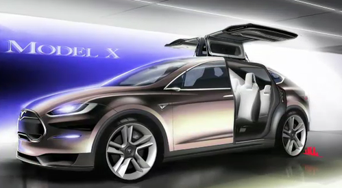 Tesla Model X 6 at 2014 Tesla Model X Unveiled