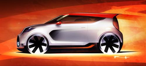 Trackster concept at Kia Trackster Concept Teased for Chicago Debut