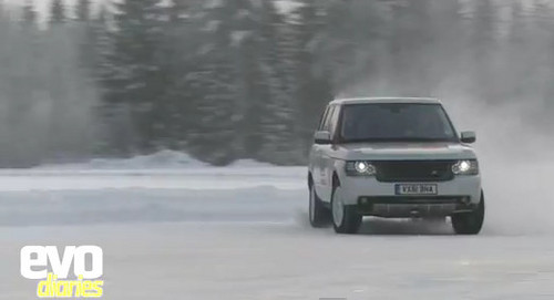 range rover drift at Harry Metcalfe Drifts A Range Rover On Snow: Video
