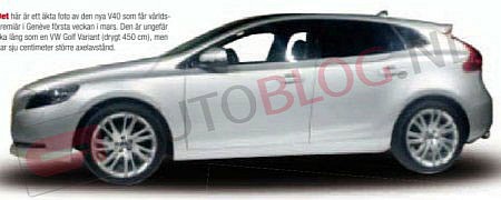 volvo v40 leaked 2 at Volvo V40 Revealed In New Leaked Pictures