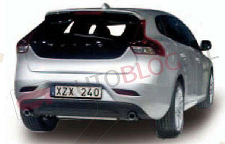 volvo v40 leaked 4 at Volvo V40 Revealed In New Leaked Pictures