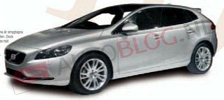 volvo v40 leaked 5 at Volvo V40 Revealed In New Leaked Pictures