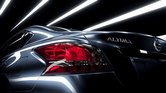 2013 Nissan Altima Teaser 1 at 2013 Nissan Altima Rear end Revealed In New Teaser