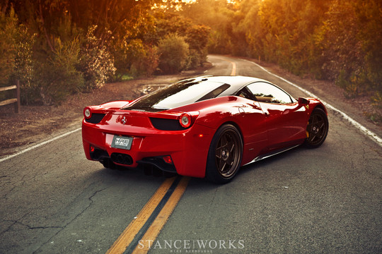 Ferrari 458 Riding on HRE Vintage Wheels Ferrari 458 HRE 2