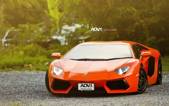 Pictorial Lamborghini Aventador On ADV1 Wheels Aventador ADV1 1