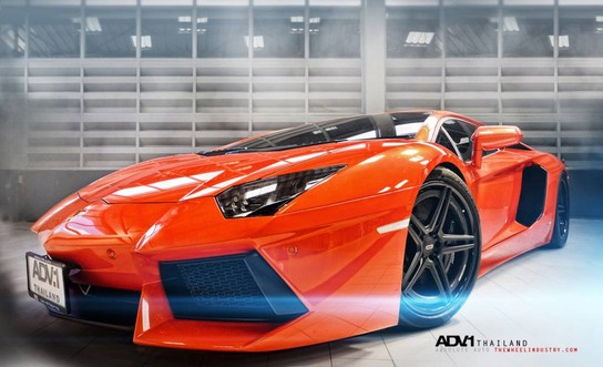 Aventador ADV1 3 at Pictorial: Lamborghini Aventador On ADV1 Wheels