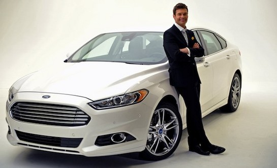Ryan Seacrest Fusion at Ford Fusion Ad Campaign with Ryan Seacrest