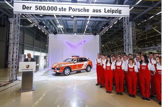 500000th Porsche Built at Leipzig 1 at 500,000th Porsche Built at Leipzig Is A Fire Truck