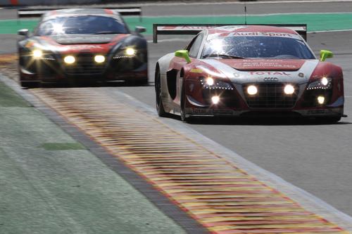 Audi one two 1 at Audi Scores One two Victory at Spa 24 Hours