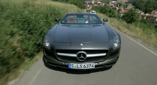 mercedes sls mille miglia 1 at Mercedes SLS on Mille Miglia Roads with Stirling Moss