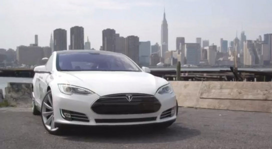 models nyc at Tesla Model S New York City Promo Video