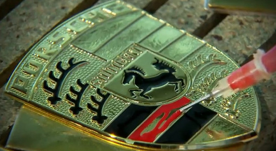 Porsche Emblem at Porsche Emblem Is A Work Of Art   Video