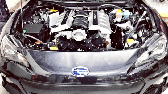 Subaru BRZ V8 Power at Subaru BRZ Gets LS2 V8 Engine Transplant