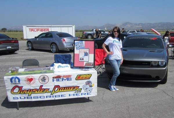 mandy mopar chrysler power booth 600x408 at Mopar Mandy: Interview with Amanda Yantos