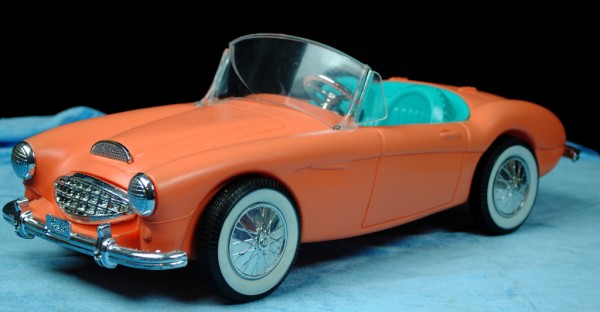 Austin Healey barbie 600x312 at What’s Barbie Driving? Barbies Cars History