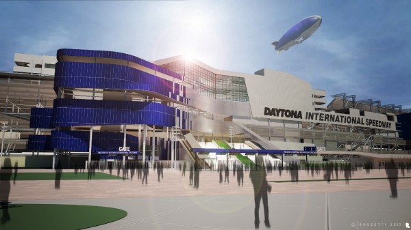 daytona international speedway entrance improvement rendering 600x337 at Daytona Racetrack Improvements Signal Changes for Motorsports Fans