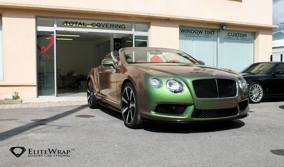 Bentley Continental GTC V8S в легком стайлинге от Elite Wrap