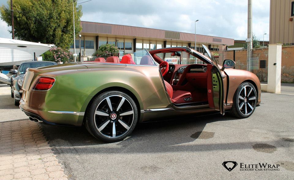 Bentley Continental GTC V8S в легком стайлинге от Elite Wrap