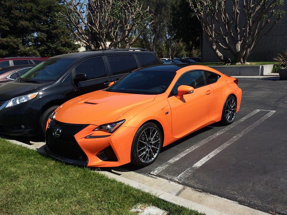 Lexus RC F Solar Flare Spotted in the Wild