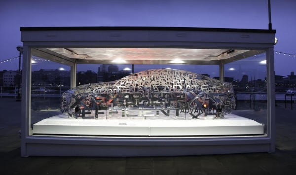 Jaguar XE Word Cloud Sculpture 0 600x355 Jaguar XE Word Cloud Sculpture 0 600x355 at Jaguar XE Word Cloud Sculpture Unveiled in London