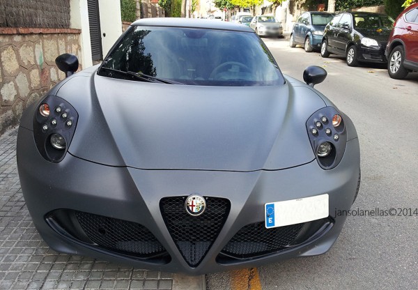 Matte Grey 4C 0 600x416 at Thing of Beauty: Matte Grey Alfa Romeo 4C