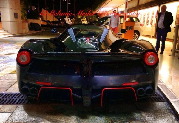 laferrari RB 2 600x413 at Unique Black and Red LaFerrari Spotted in Monaco
